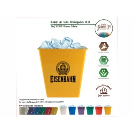 Balde de Gelo Retangular 2,6l Green Colors Personalizado - BSB444GC
