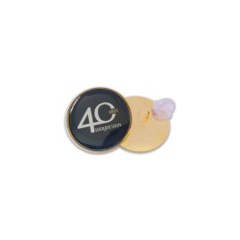 Boton Banho Dourado Com Pino Personalizado - B6