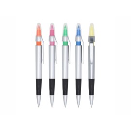 Caneta Plástica Marca Texto Personalizada -BSBER2037