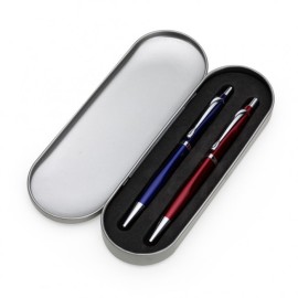 Estojo Metal para 2 Canetas Personalizado - BSBBOX-10