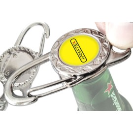 Chaveiro Abridor de Garrafas e Mosquetão - Personalizado - BSB126