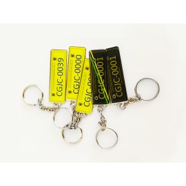 Chaveiro Chapinha de Metal Resinado - Personalizado - BSB115