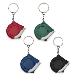 Chaveiro Trena Emborrachada de 1 Metro Personaliza..