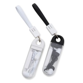 Fone de Ouvido Bluetooth com Estojo e Cabo Personalizado - BSB14588