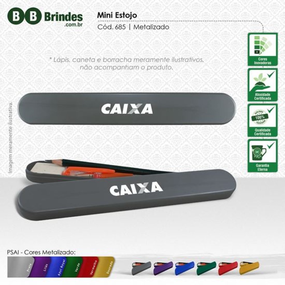Mini Estojo Escolar Personalizada - BSB685