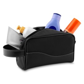 Necessaire de Couro Sintético e Nylon Personalizado - BSB14572