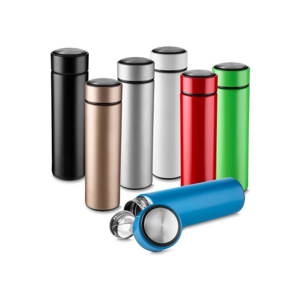 Garrafa Inox 450 ml com Infusor Personalizada - BSB14703