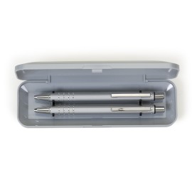 Conjunto Caneta e Lapiseira Semimetal Personalizado - BSB12608